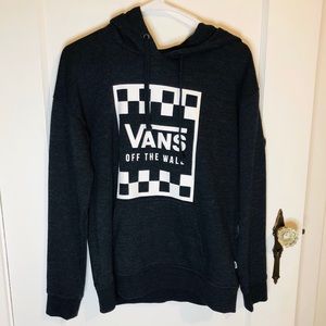 Gray Checkered Vans Hoodie